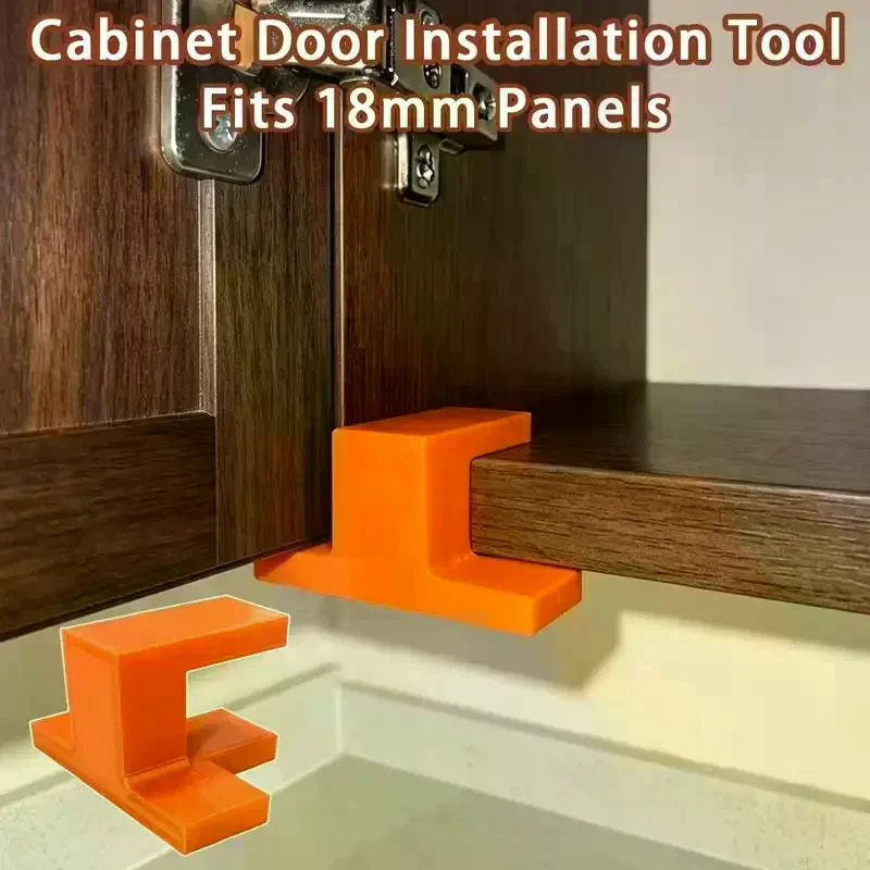 Cabinet Door Installation Jig Woodworking Locator T-Type Corner Bracket 18MM Clamping Tool For Floor Ceiling Cabinets