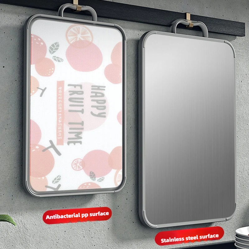 

Multifunctional double-sided Kitchen stainless steel non-slip Antibacterial and mildew-proof thickened cutting board