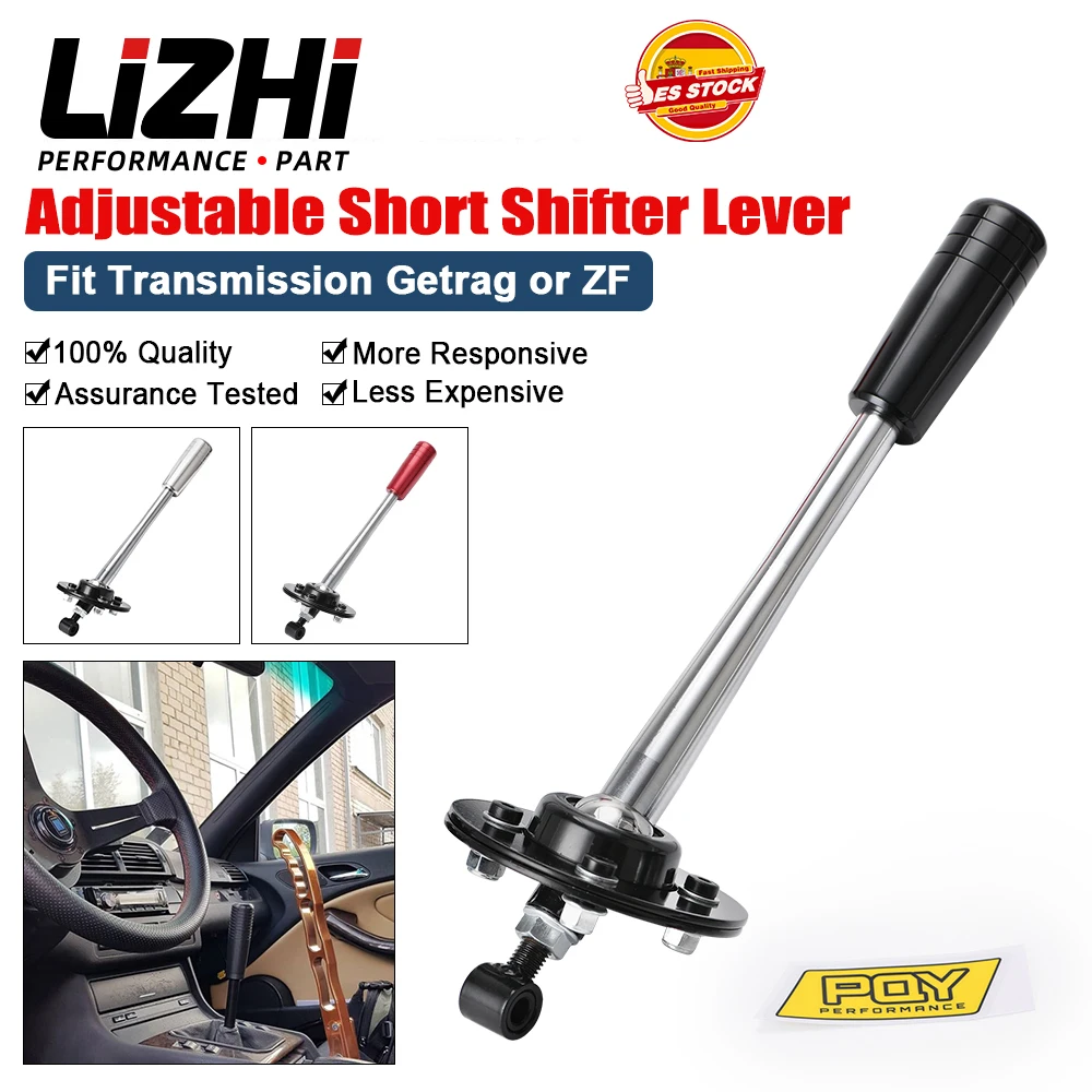 LIZHI - Drift Tuning Adjustable Short Shifter Lever with Knob Kit For 85-10 BMW E30 E36 E46 E34 E39 E6x Z3 LZ-PDG03