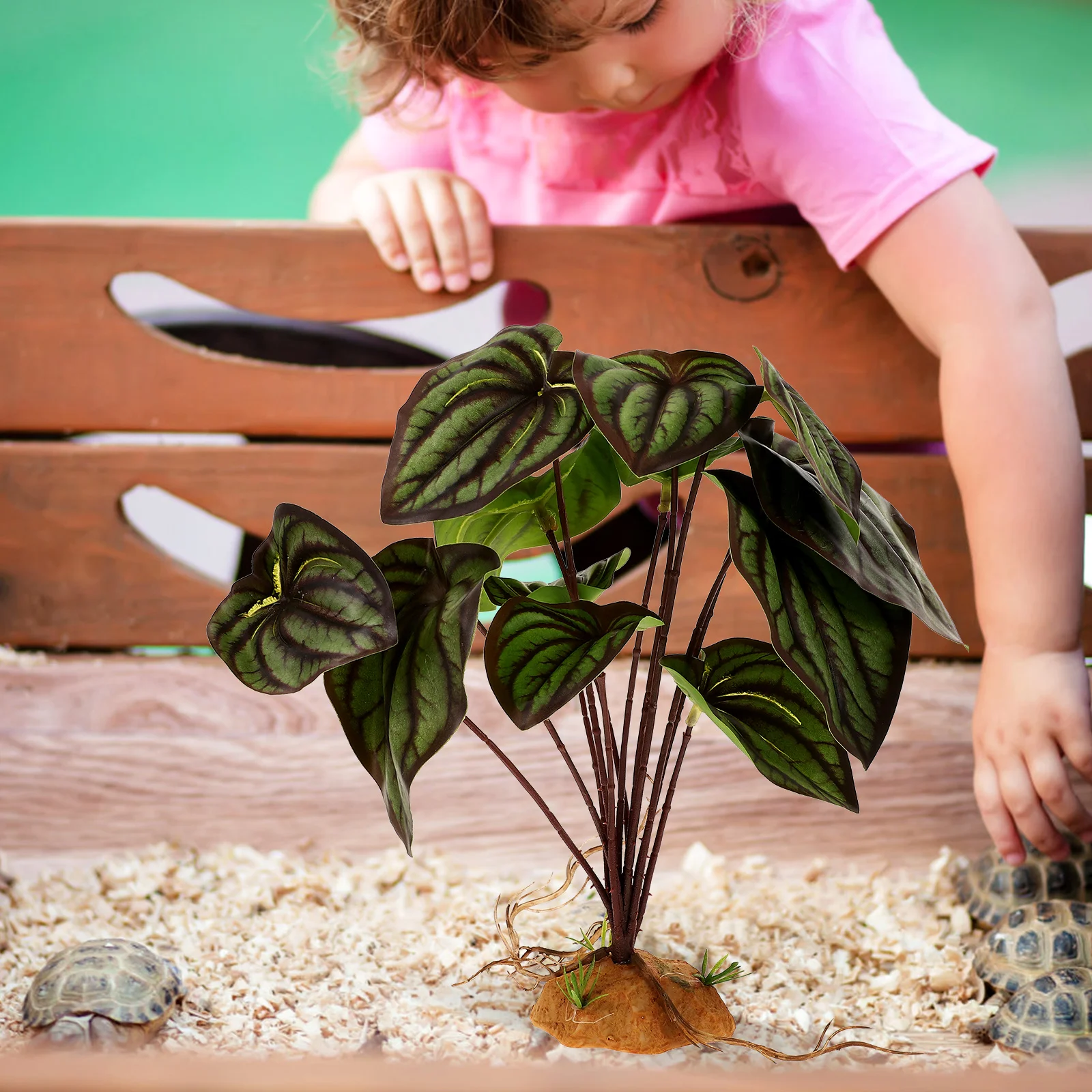 

Decorative Plants Lifelike Plant nament for Amphibians Habitat Reptile Tank Terrarium Accessories Fake Plants Aquarium