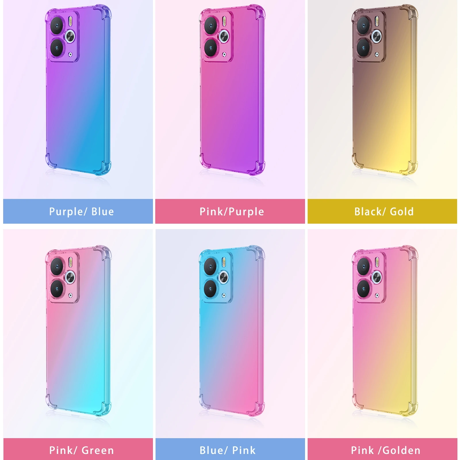 Nuovo Airbag Custodia in TPU sfumato antiurto per Realme 14 5G Realme 14T Cover protettiva Shell posteriore Coque Fundas