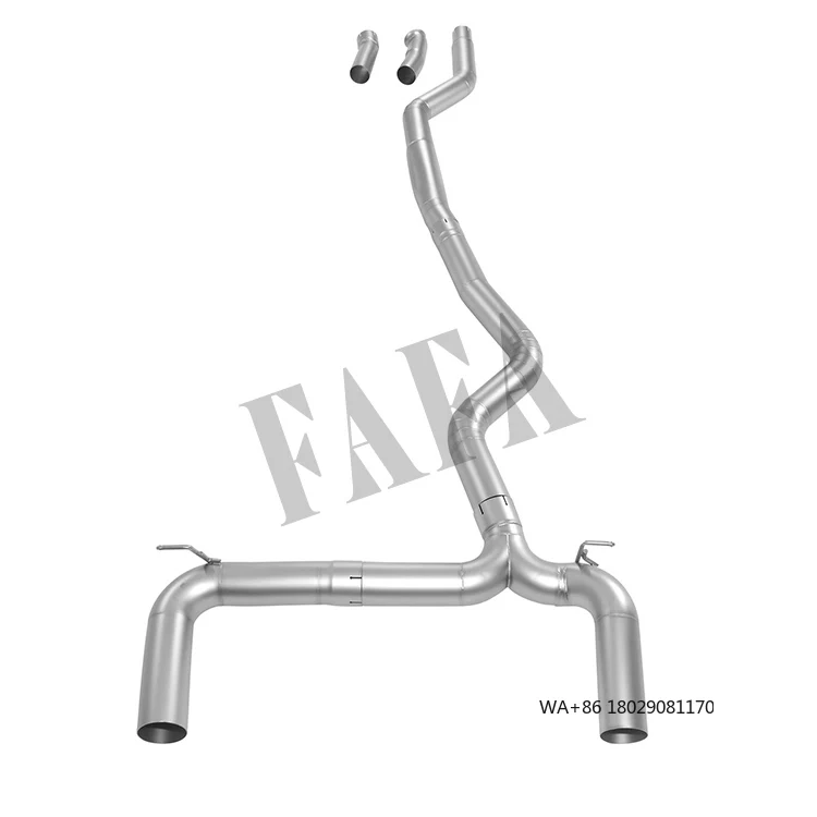 

Выхлопная система Cat-Back для M240i F22 B58 2019 года, высокопроизводительная, новая, с двойным одинарным средним и концевым патрубком