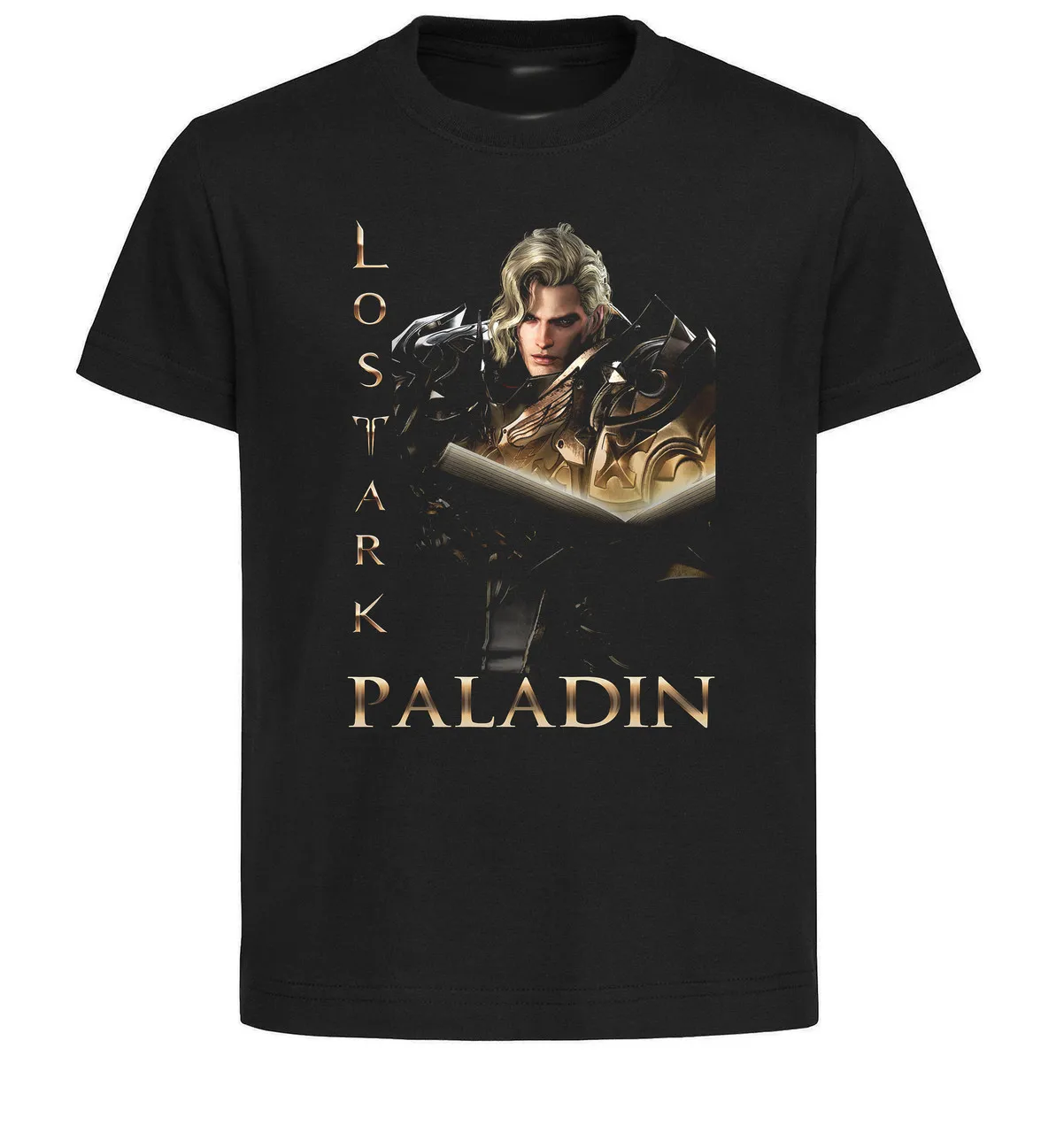 T-Shirt Unisex Black Japanese Style Lost Ark Paladin