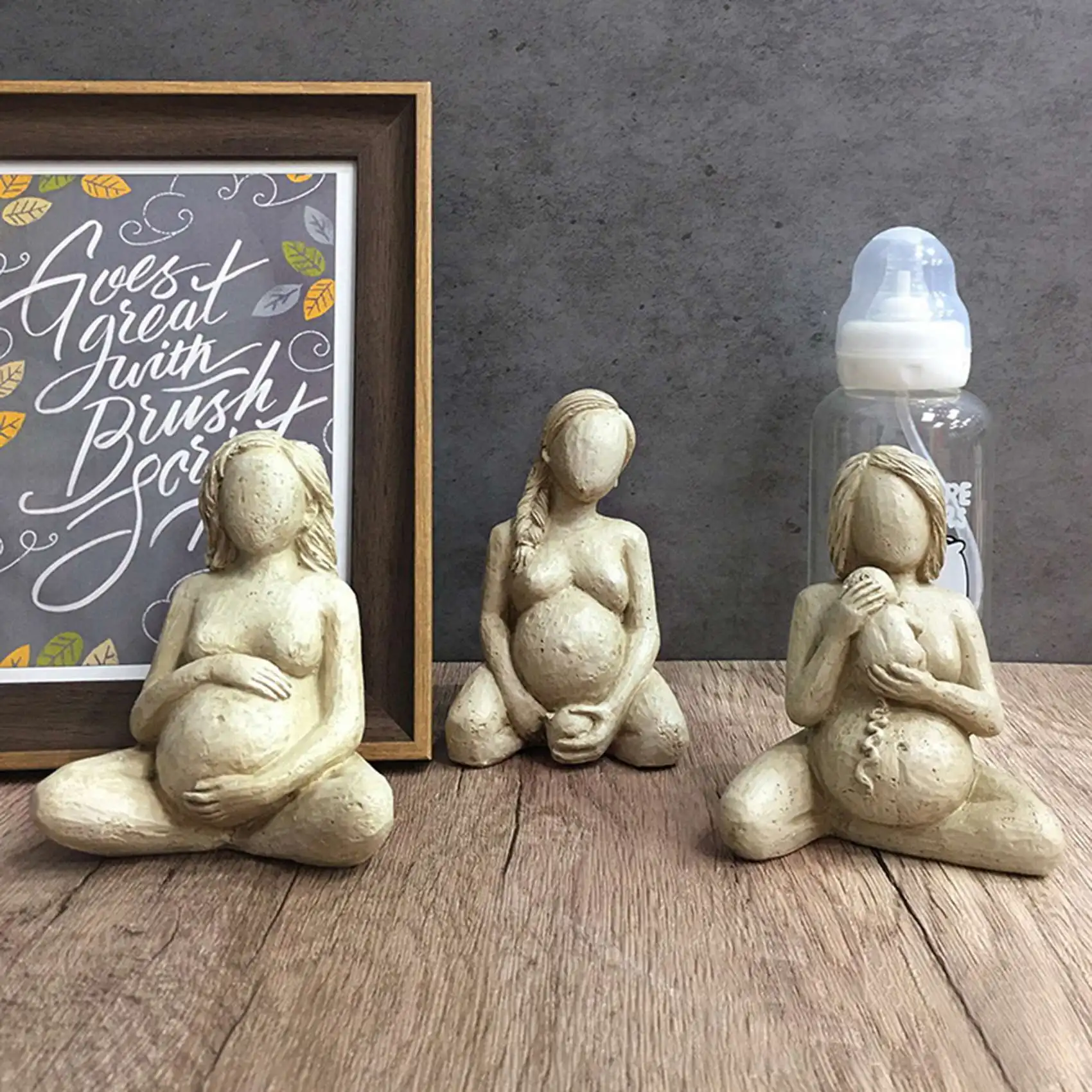 Birthing Woman Sculpture Resin Crafts Ornaments Mother's Childbirth Statue,Great Mother Statue Collectibles (Birth)