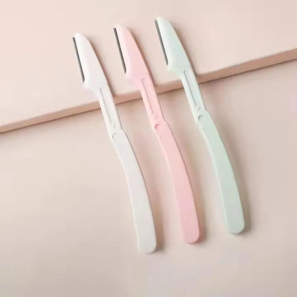 Cuchillos recortadores de cejas, maquinilla de afeitar facial portátil, removedor de vello, depilación de cejas, cortador, cuchillas de afeitar, herramientas de maquillaje