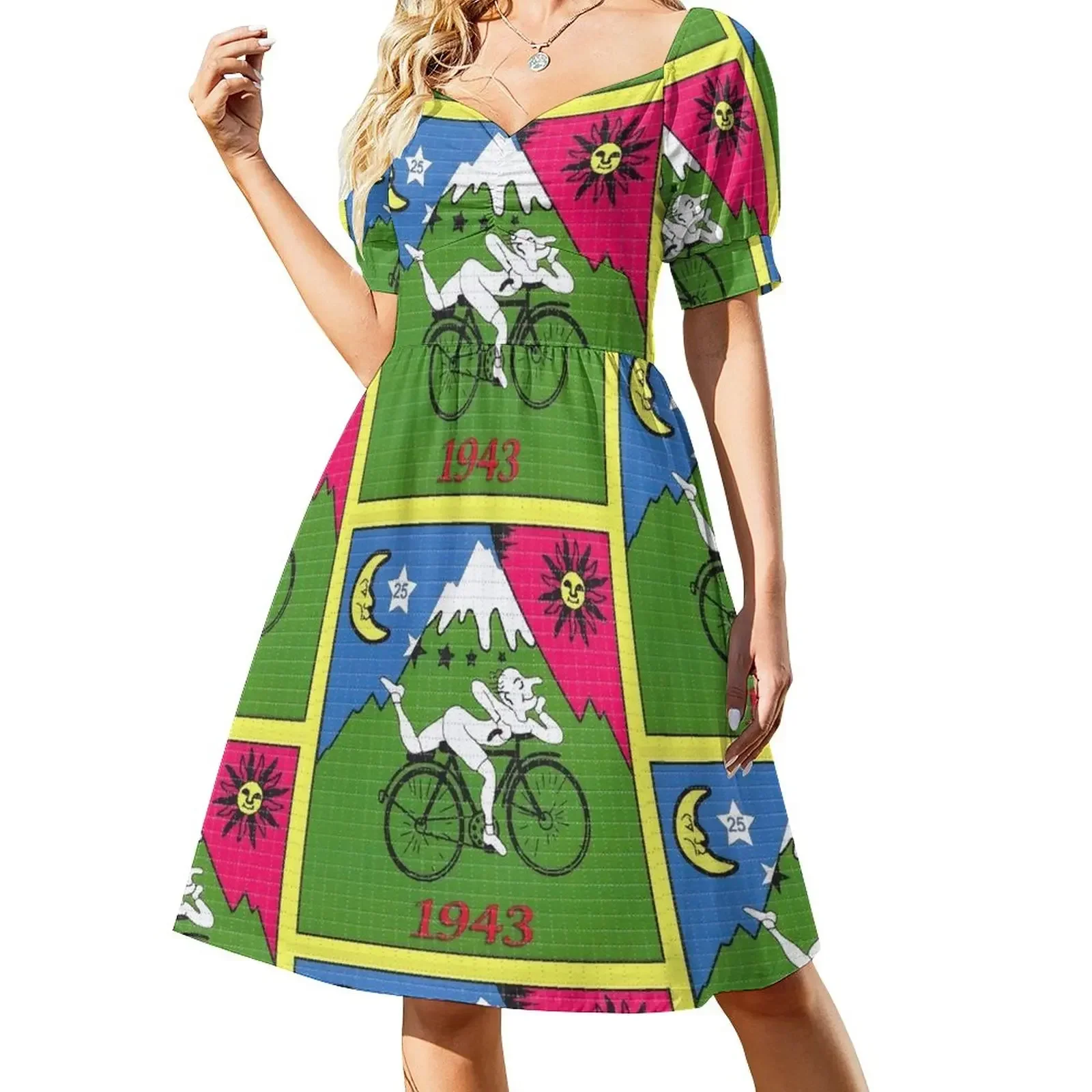 

LSD - Albert Hofmann - Bicycle Day Sleeveless Dress dresses for womens women evening dress Dress