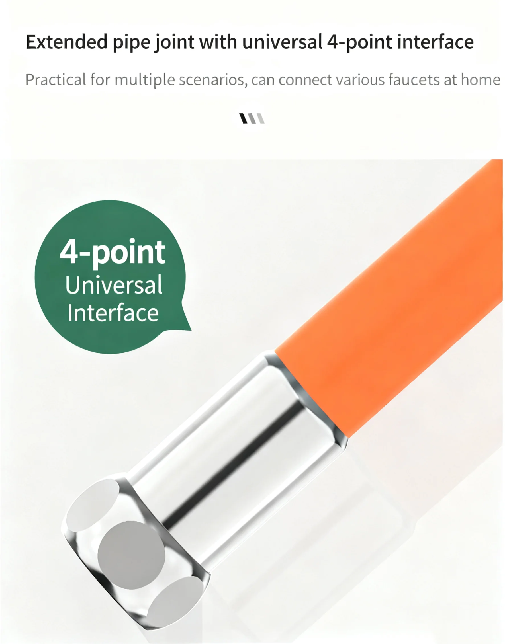 360 °   Extension de robinet rotatif Orange, protection contre les éclaboussures de cuisine, adaptateur pivotant en Silicone, aérateur, connecteur rotatif, tuyau Flexible