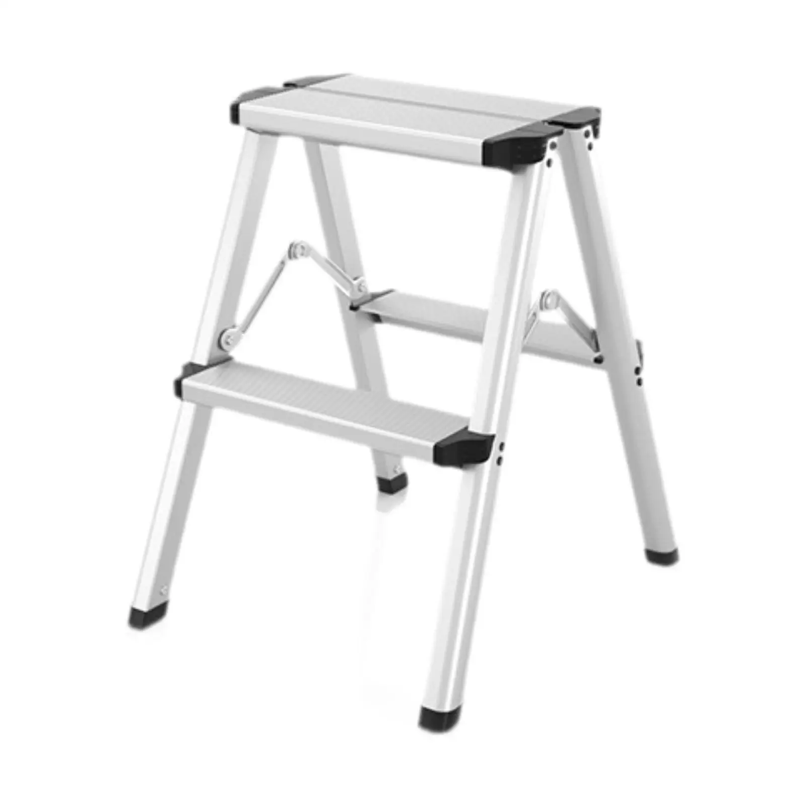 Imagem -03 - Folding Metal Ladder Stool Strong Load Bearing Conveniente Multiuso Adequado para Garagem Doméstico Trabalho Fábricas Casa Biblioteca