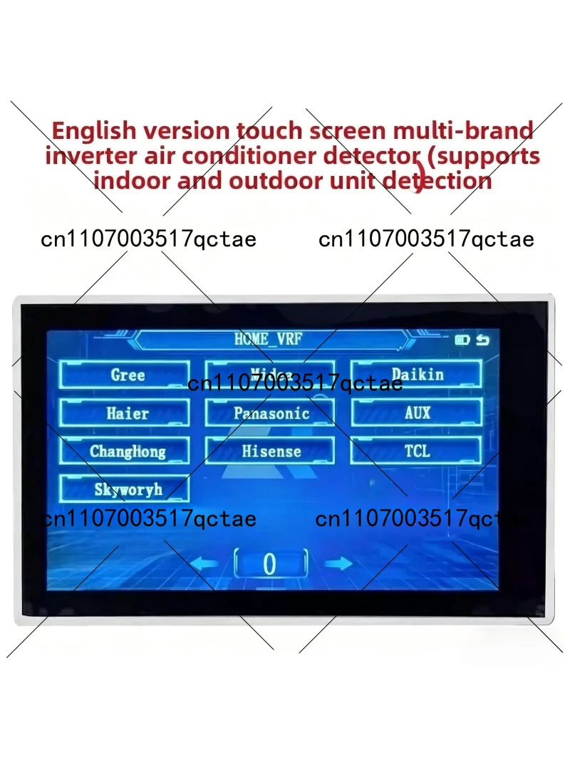 Multi-Brand Universal Inverter AC Diagnostic Tool – Touch Screen English Version Tester for Indoor/Outdoor HVAC Maintenance