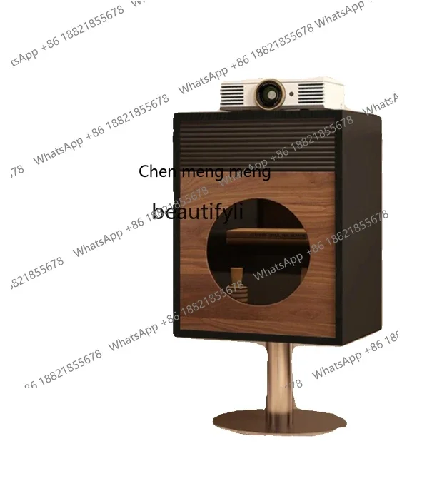 ss 8617 All solid wood black retro, modern simple small apartment, solid wood narrow side   magazine vinyl record cabinet