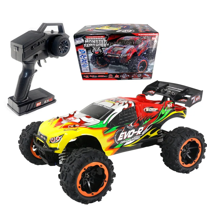 

Remo 1:8 4WD Бесщеточный высокоскоростной радиоуправляемый автомобиль 100 км/ч с дистанционным управлением Внедорожный Monster Truck Вездеход Подарок для мальчиков