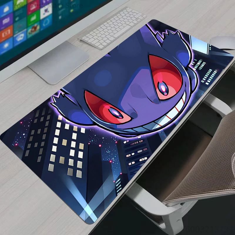 Mouse Pad Gamers Large Computer Pokemon Pikachu Extended Gengar Game Mousepad Desk Mat Keyboard Rubber Durable Carpet