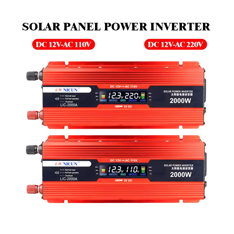Solar Panel Inverter 4000W/110V-220V Solar Controller LED Display Bildschirm Solar Power Generation Intelligente lade Board
