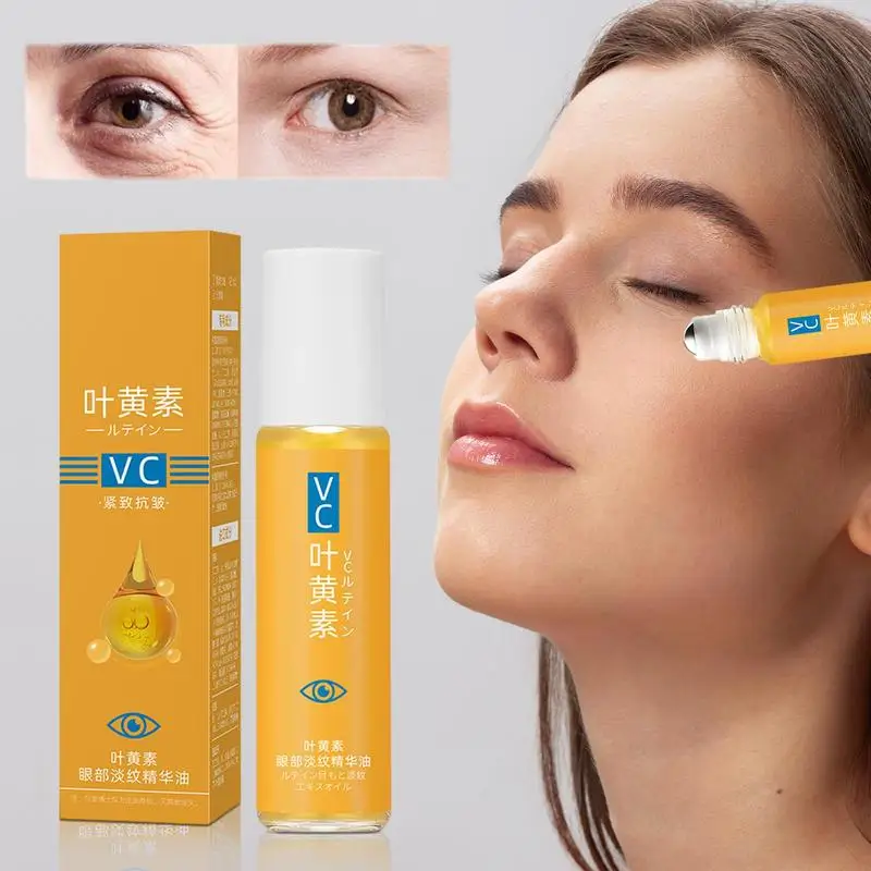 

Lutein Eye Oil 8ml with Vitamin C for Dark Circles Wrinkles and Dryness Natural Anti Aging Skin Care Brightening Under Eye care