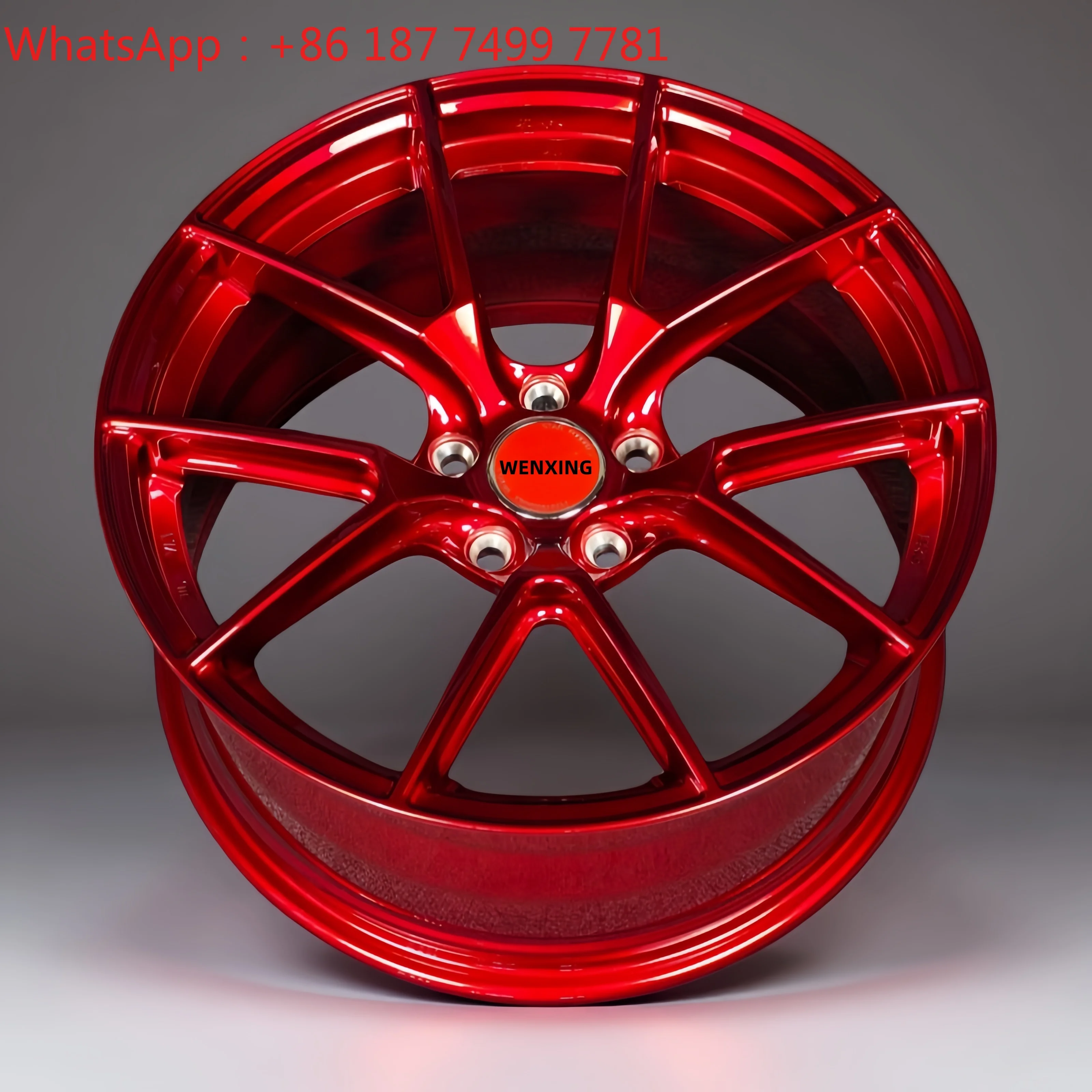 Custom Red Forged Alloy Wheels 5X114.3 18-20 Inch Modified Passenger Car Rims