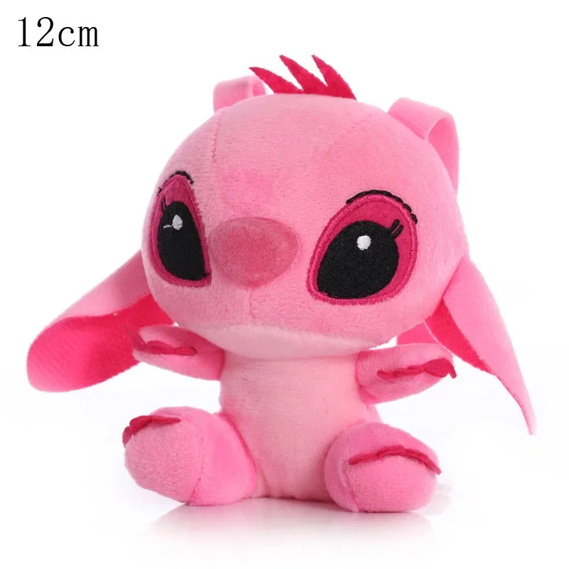 # 12 centimetri Disney Lilo Stitch Coppia Stile Kawaii Stitch Peluche Portachiavi Ciondolo Bambola Anime Peluche Ripiene Ragazza Giocattoli Per Bambini Regalo di Natale