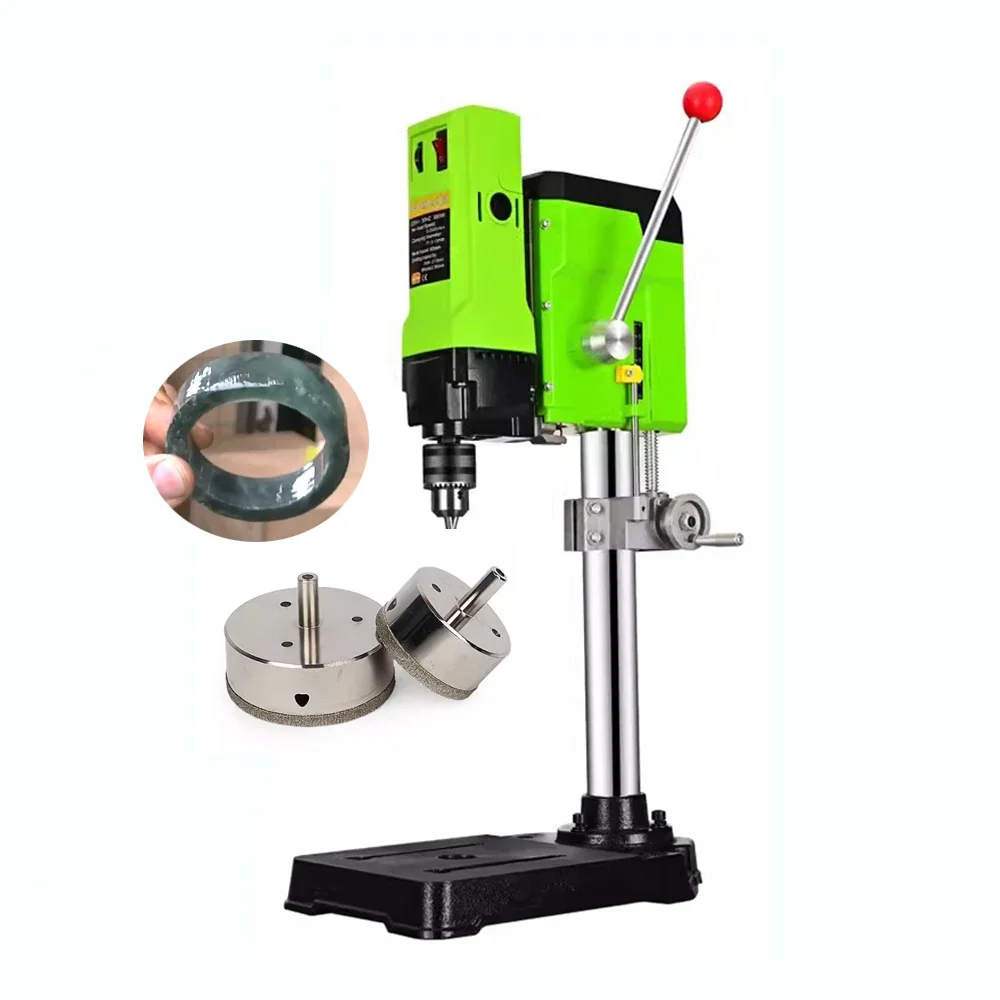 800W Lapidary Machine Automatic Jade Bracelet Making Jade Bracelet Cutting Machine Drilling Bench For Jade Bangle