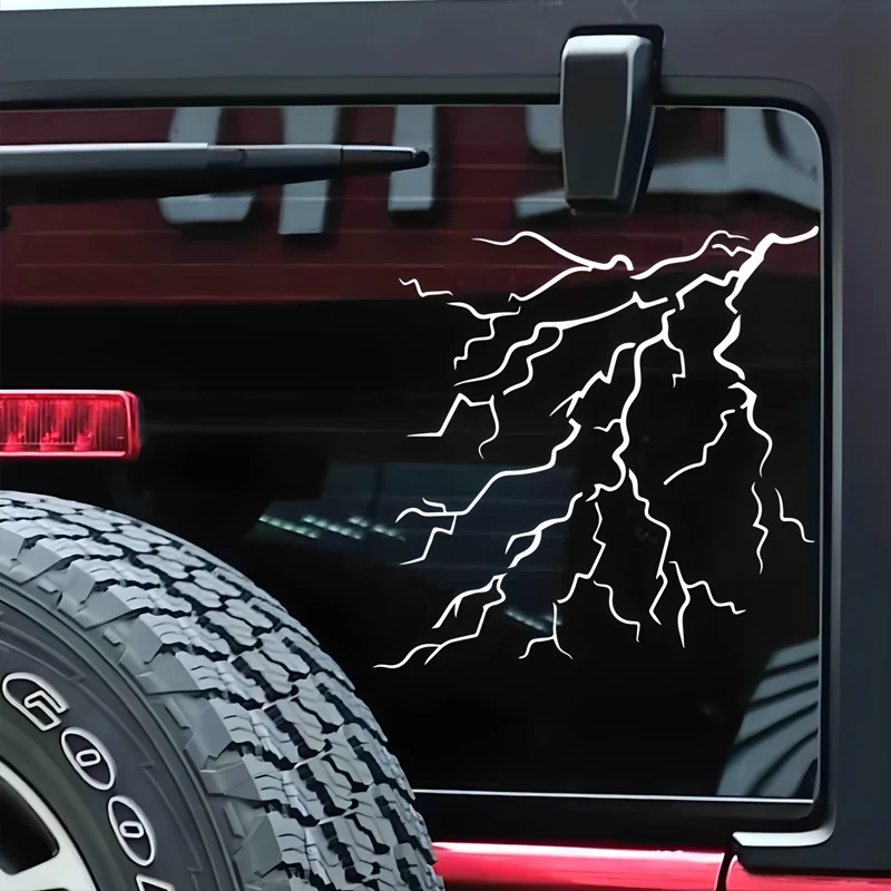 Lightning Storm Thunderbolt Stretch creative&funny stickers for cartoon fans&lover,high quality for car trucks motorcycles