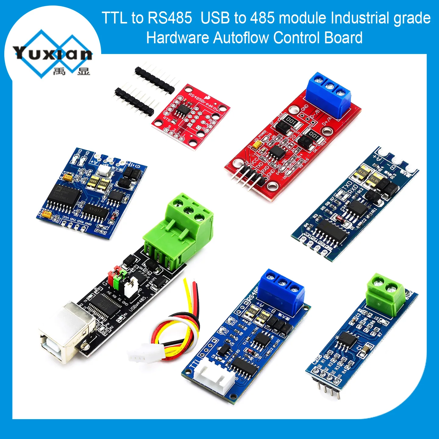TTL a RS485 RS485 a TTL USB a 485 Hardware MCU de grado Industrial Módulo de placa PCB de Control de flujo automático