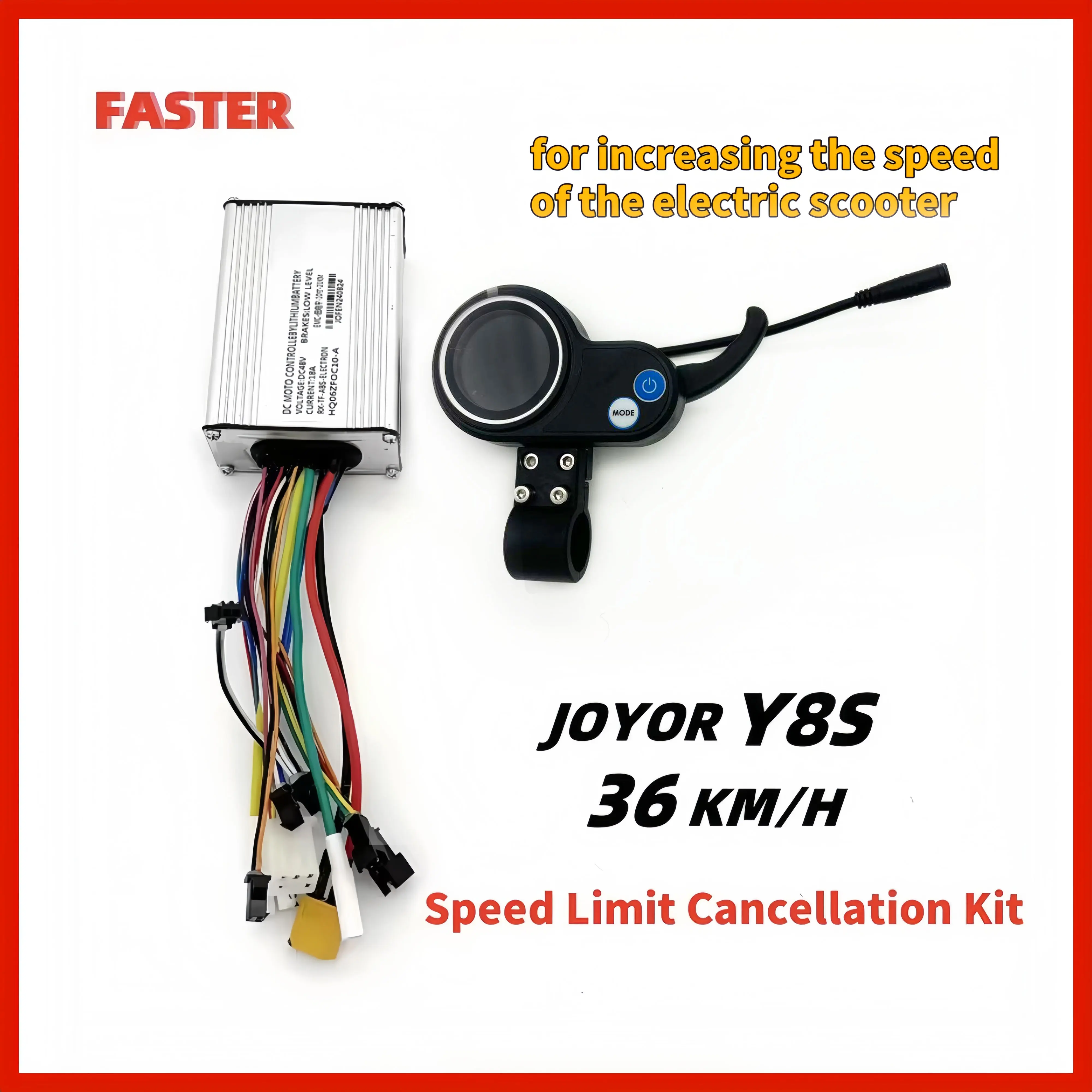 JOYOR Y8S Electric Scooter Speed Limit Cancellation Kit for increasing the speed of the electric scooter(controller and display)