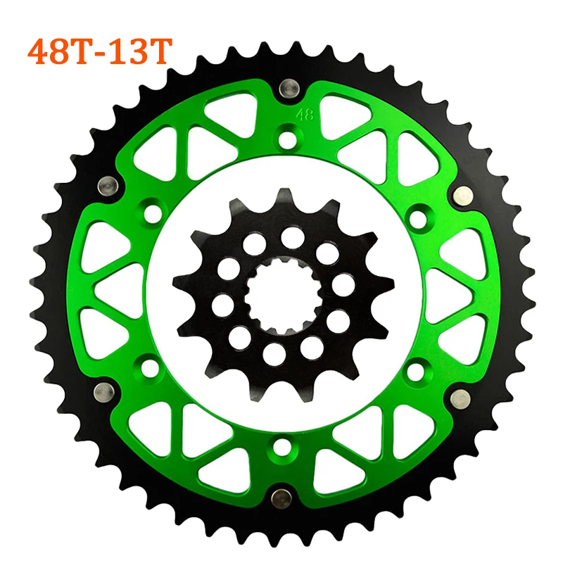 Motorcycle 520 45T-52T 13T Front Rear Sprocket For KAWASAKI KLX450R KX450F KLX450 KX450 KLX KX 450 R F 450R 450F