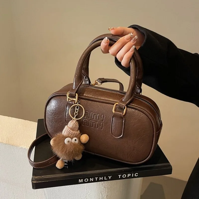 

Stylish Original Designer Diaper Bag For Women Luxury Leather Tote Large Capacity Elegant Crossbody Shoulder Bag Retro Chic