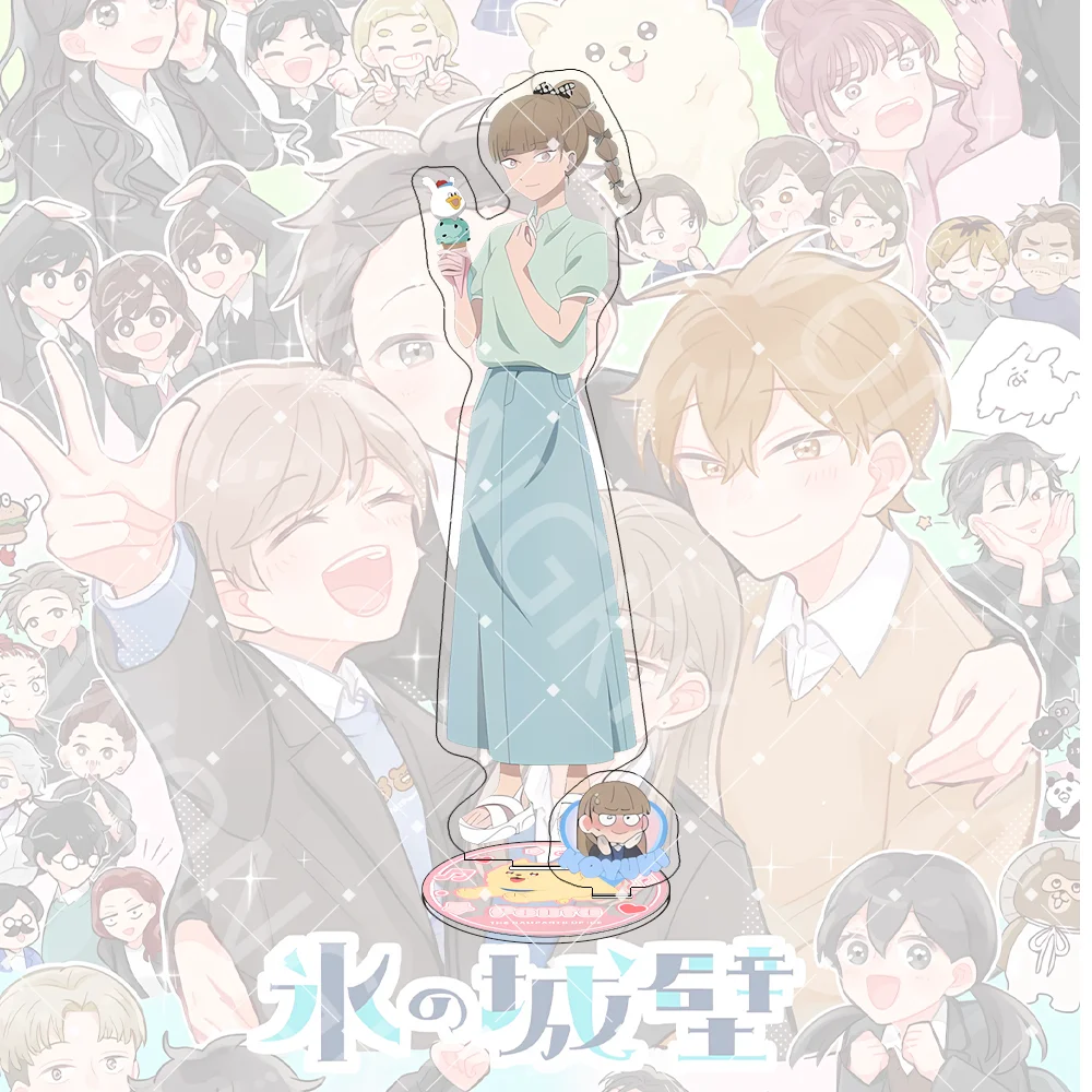 Anime The Ramparts of Ice 15CM Acrylic Stand keychain Anime Stand Hikawa Koyuki Azumi Miki Desk Decor Gift For Anime Fans