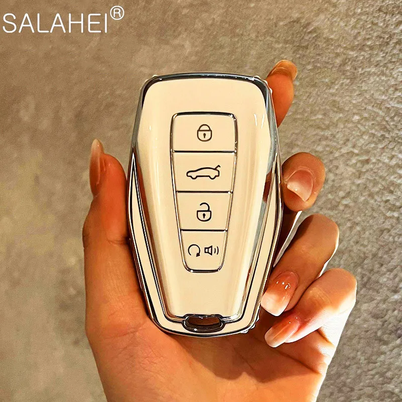 

TPU Car Remote Key Case Cover Protection For Geely Coolray 2019-2020 Atlas Boyue NL3 Emgrand X7 EX7 SUV GT GC9 Borui Accessories