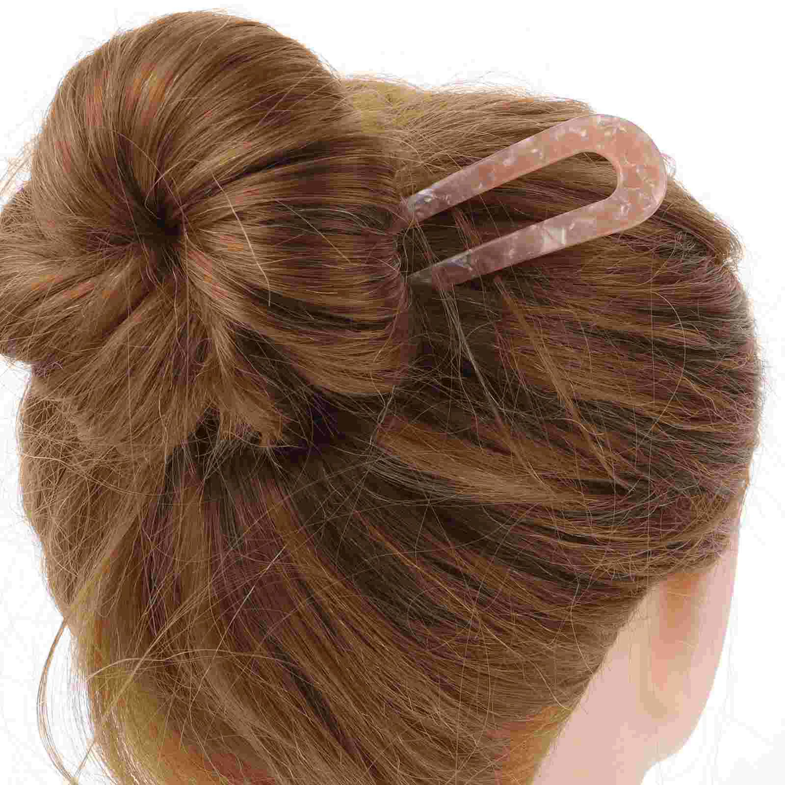 2 Pcs Girl Hairpin Accessories Creative U-shaped Pins Modeling Supply Practical Stick Women's