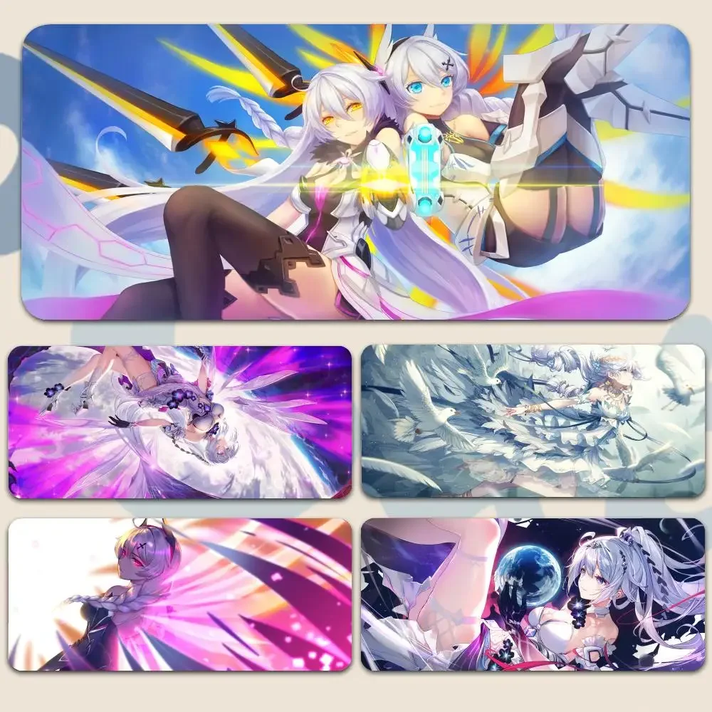 

Kiana Kaslana Sexy Girl Honkai Impact 3rd Mousepad Large Gaming Mouse Pad LockEdge Thickened Computer Keyboard Table Desk Mat