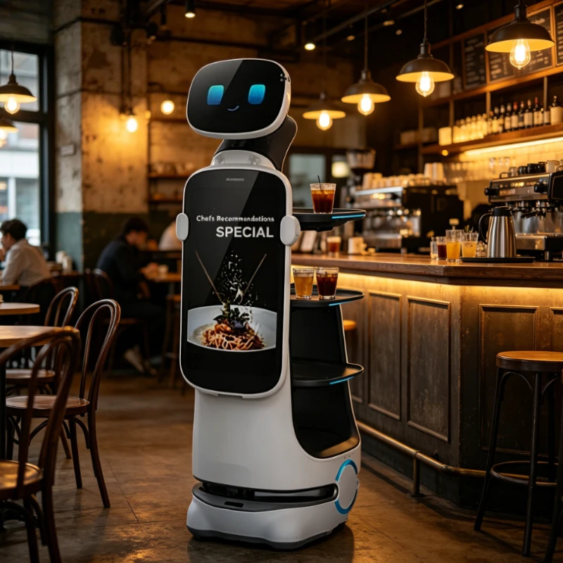 Customized Commercial Intelligent Food Delivery Robot - Flexible & Robust Restaurant Service Robot for Automated Serving