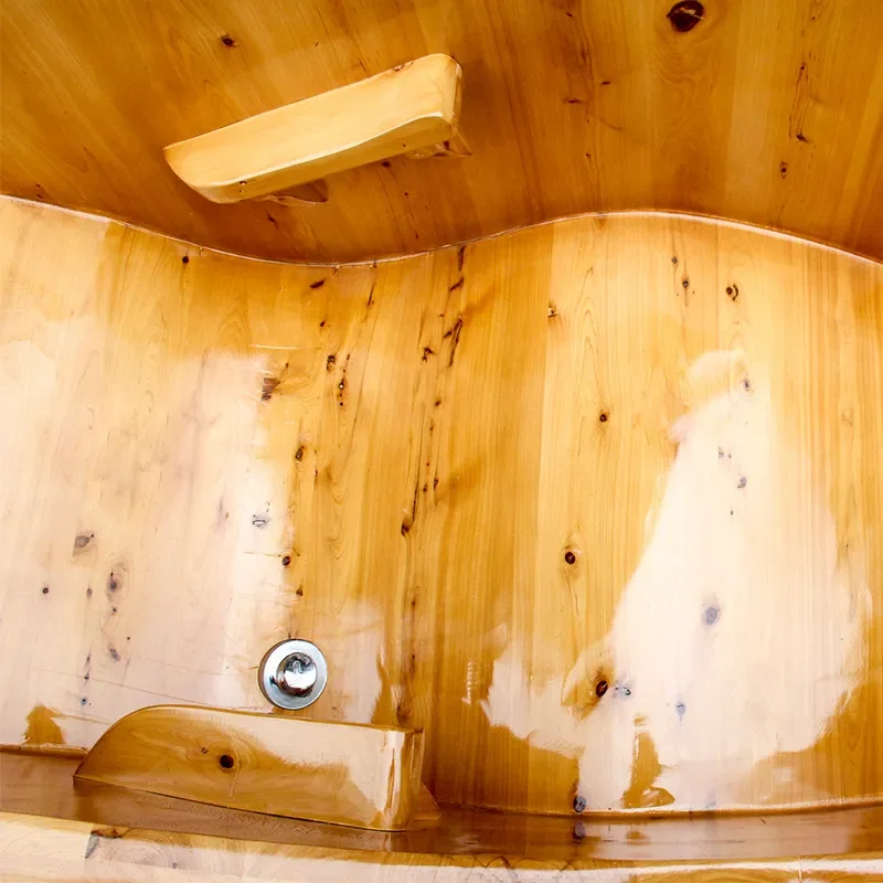 Solid Wood Bathtub Adult Household Steam Sauna Bath Bucket for Sweat and Fumigation Large Wooden Tub for Home Spa Relaxation