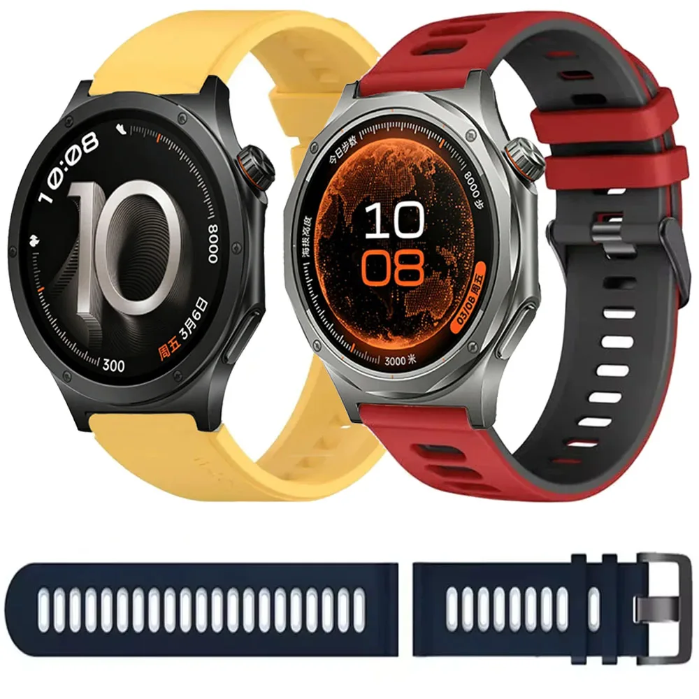 22/20mm Silicone Strap for OPPO Watch X3/2/X Soft Replacemen Breathable Bracelet Wristband for Oneplus Watch 4/Lite/3 Accessores