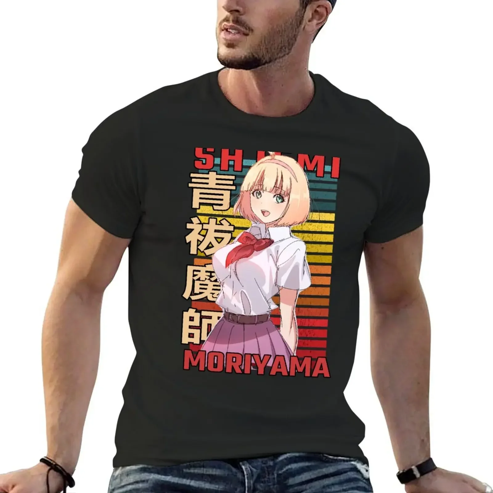 Shiemi Moriyama Blue Exorcist Retro Anime Design T-Shirt plus size tops baggy shirts sweat shirts, men