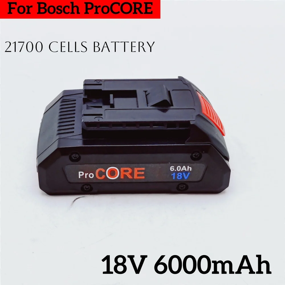 

For BOSCH Professional 18V 21700 6.0Ah Battery ProCORE 18V Li-ion Battery Replacement BAT609 BAT618 with BMS