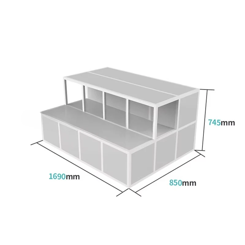 Miniso Style Retail Wooden Scarf Display Stand Display Stand