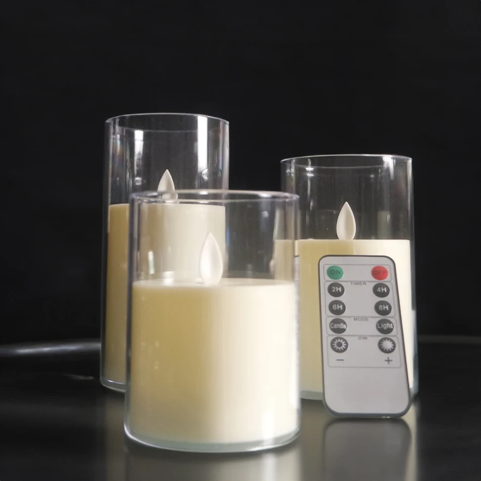 Rechargeable Flameless Pillar Candles 5