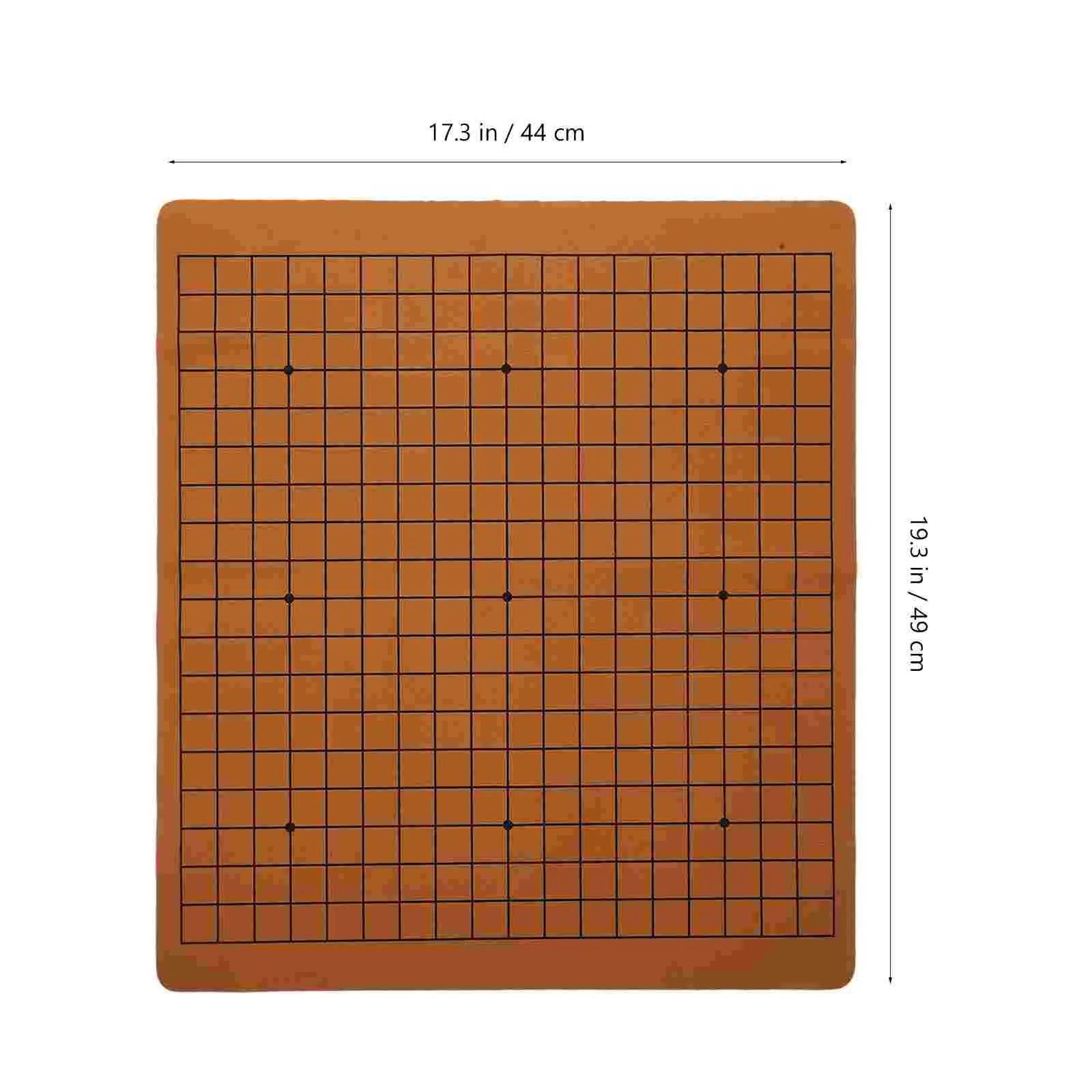 2 Pcs Checkerboard Folding Gobang Chess Creative Play Mat Game Supplies Dual-sided Pu Travel Foldable Whiteboard