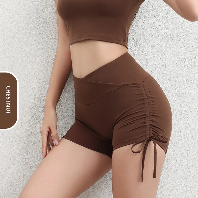 

Sexy Drawstring Tie-Dye Quick-Dry Workout Shorts Women, High-Waist Butt-Lift Yoga Tights, Anti-Chafe Gym Running Summer sexy