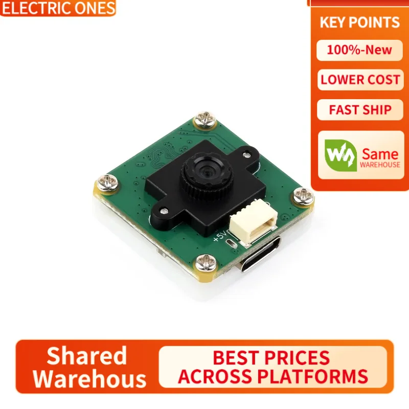 

【Waveshare genuine】- OV9281 1MP Mono USB Camera (A) | 120FPS High Frame Rate, Global Shutter