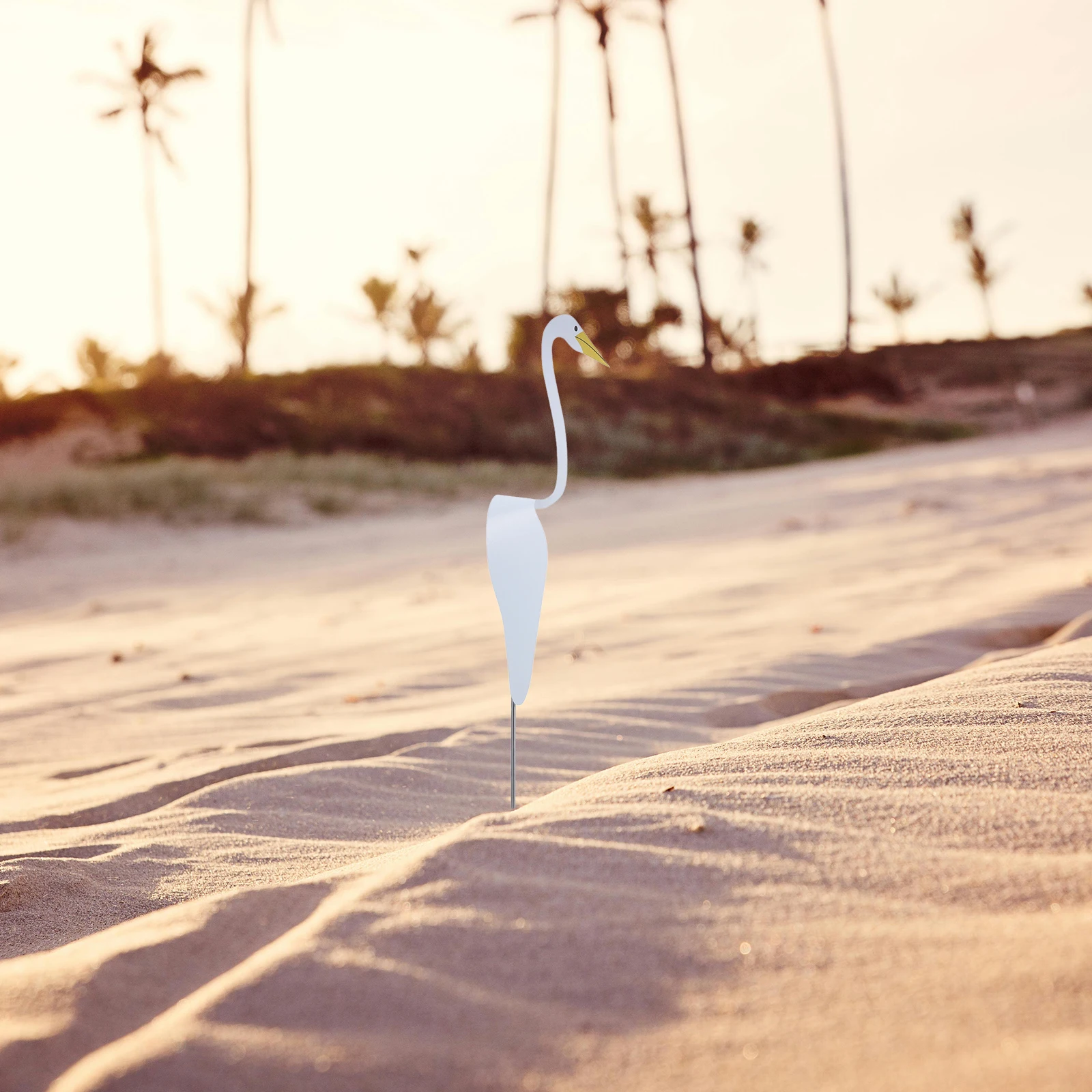 

Metal Flamingo Yard Decoration Garden Stake Outdoor Decorative Lawn Ornament Ground Spike For Landscape Party Beach Area