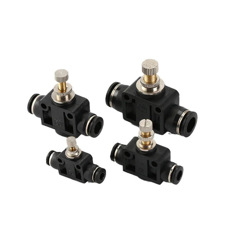 Conector de tubo de ajuste neumático de mejor calidad, acoplamiento de liberación rápida, 4mm, 6mm, 8mm, 10mm, 12mm, conectores de tubo PU PV PE HVFF PY