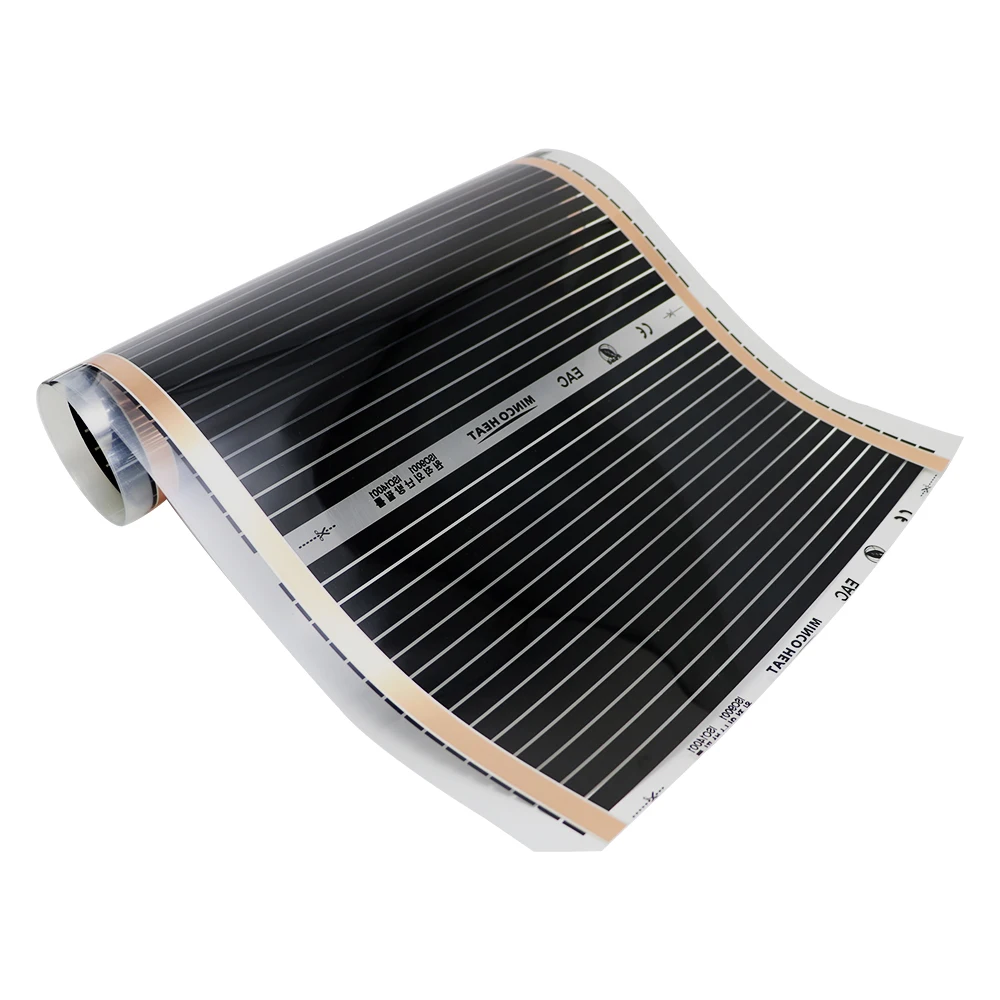 All Sizes 140w/m2 Infrared Heating Film 220V Electric Warm Floor Mat 50cm Width Made In Korea