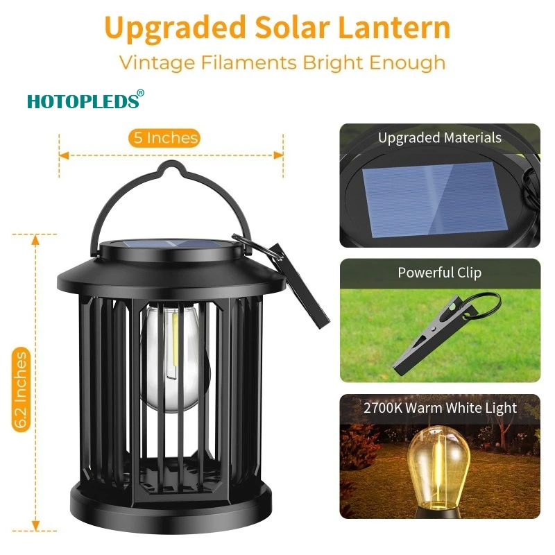 Nowa Solarna Lampa Ogrodowa LED Lampa Wolframowa Oświetlenie Krajobrazu Lampa Uliczna Atmosfera Ogrodu Oświetlenie Trawniku Żyrandol