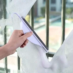 Mini Handheld Squeegee Shower Squeegee Glass Wiper Scraper Cleaner Silicone Brush for Glass Mirrors Bathroom Supplies