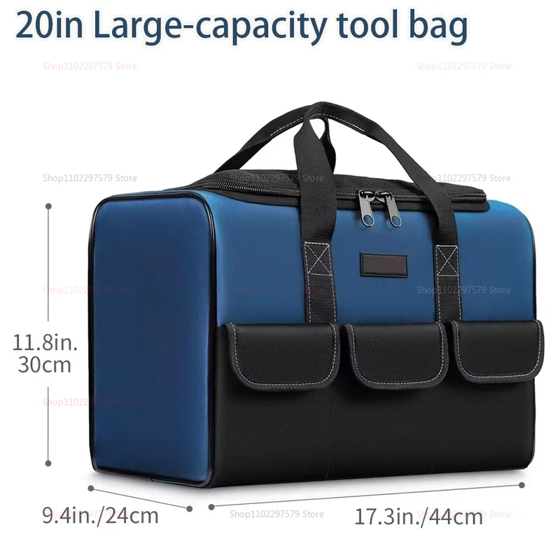 Borsa per attrezzi impermeabile da 20 pollici Borsa per attrezzi multitasche per elettricisti di grande capacità Borsa per attrezzi multitasche