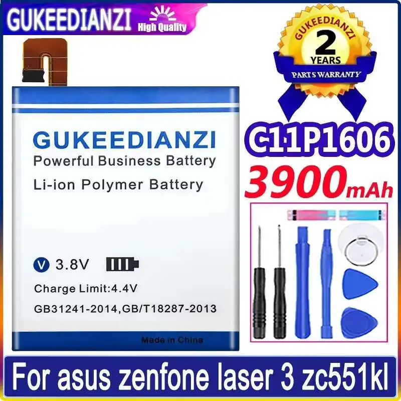 

C11P1606 3900Mah For Asus Zenfone Laser 3 Zc551kl Mobile Phone Battery Good Low-Temperature Performance