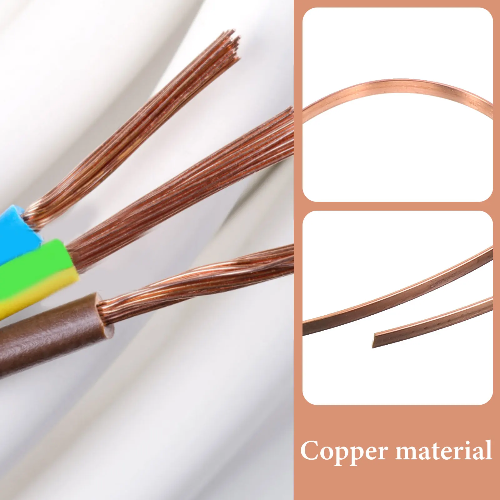 

Copper Flat Bar High Quality Wear Resistant Copper Strip Flat Bus Bar for DIY Connection Crafts DIY Crafts Supply