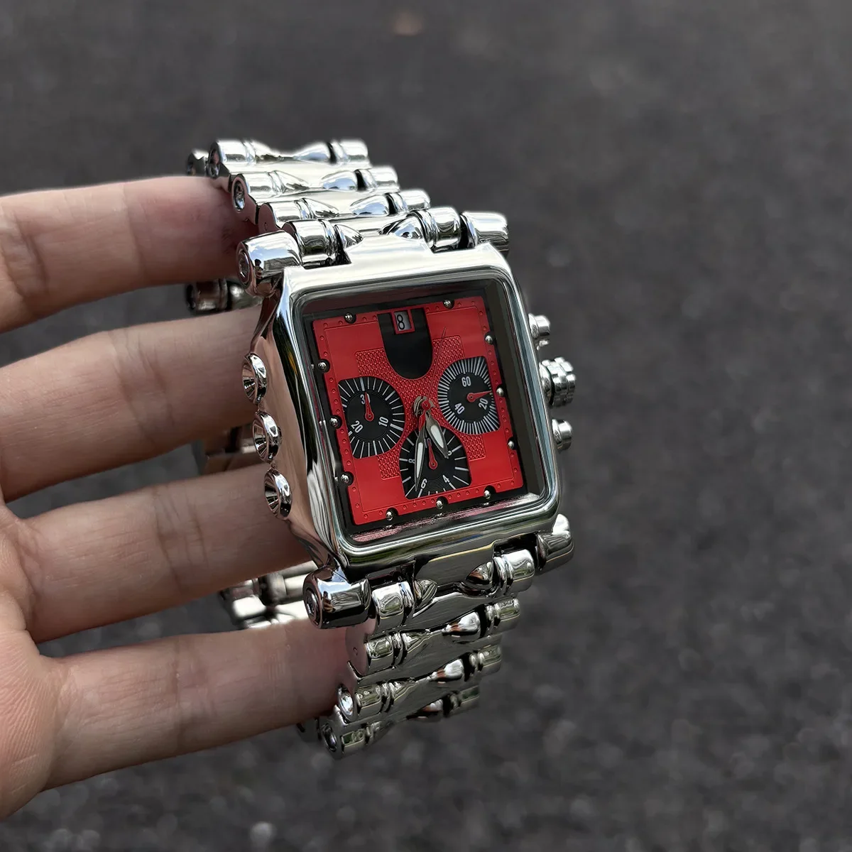 

Антикварные многофункциональные кварцевые часы Alabaster Industries Y2K, мужские большие высококачественные шесть игл, персонализированные уникальные мужские часы AAA