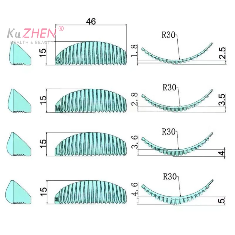 Riutilizzabile Silicone Ciglia Perming Pad Ciglia Aste Scudo Sollevamento 3D Piegaciglia Accessori Applicatore Strumento di Trucco